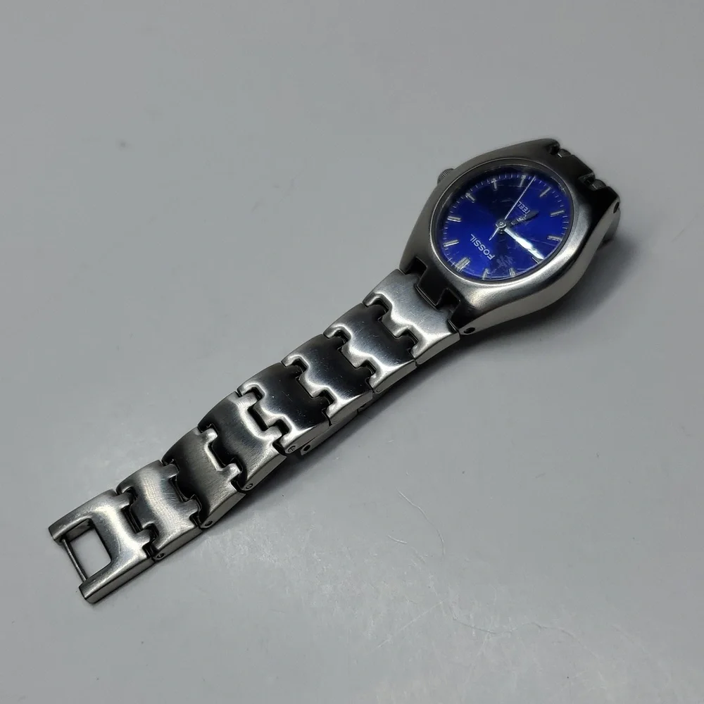 Blue Fossil Steel FS2532 Solid Stainless Steel Watch